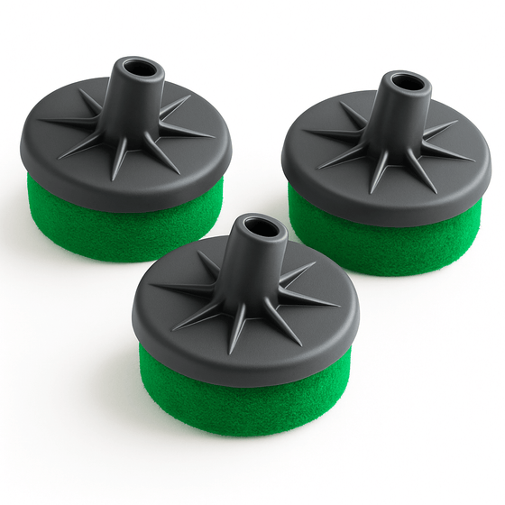 Set supplémentaire de 3 éponges abrasives pour nettoyeurs vapeur TS1 et TS2