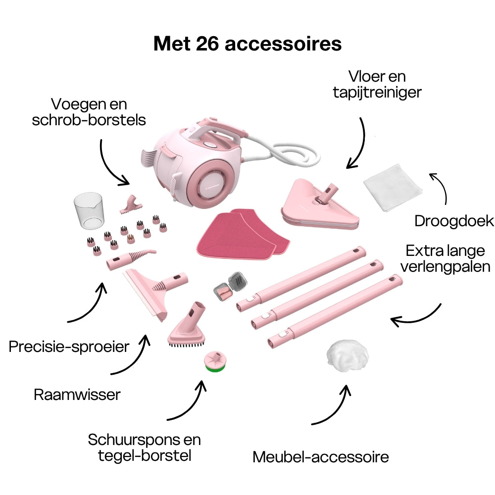 TS2 Stoomreiniger Roze Limited Edition