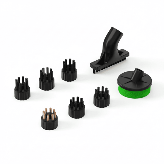 Jeu supplémentaire de 8 brosses pour nettoyeur vapeur TS1 et TS2