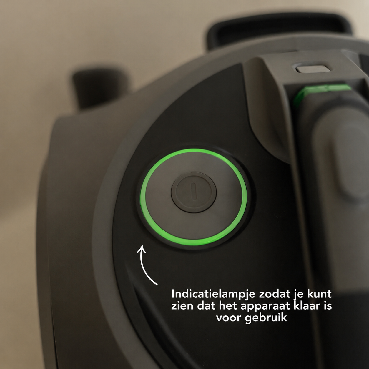 Techweise-TS2-Stoomreiniger_Green_Button