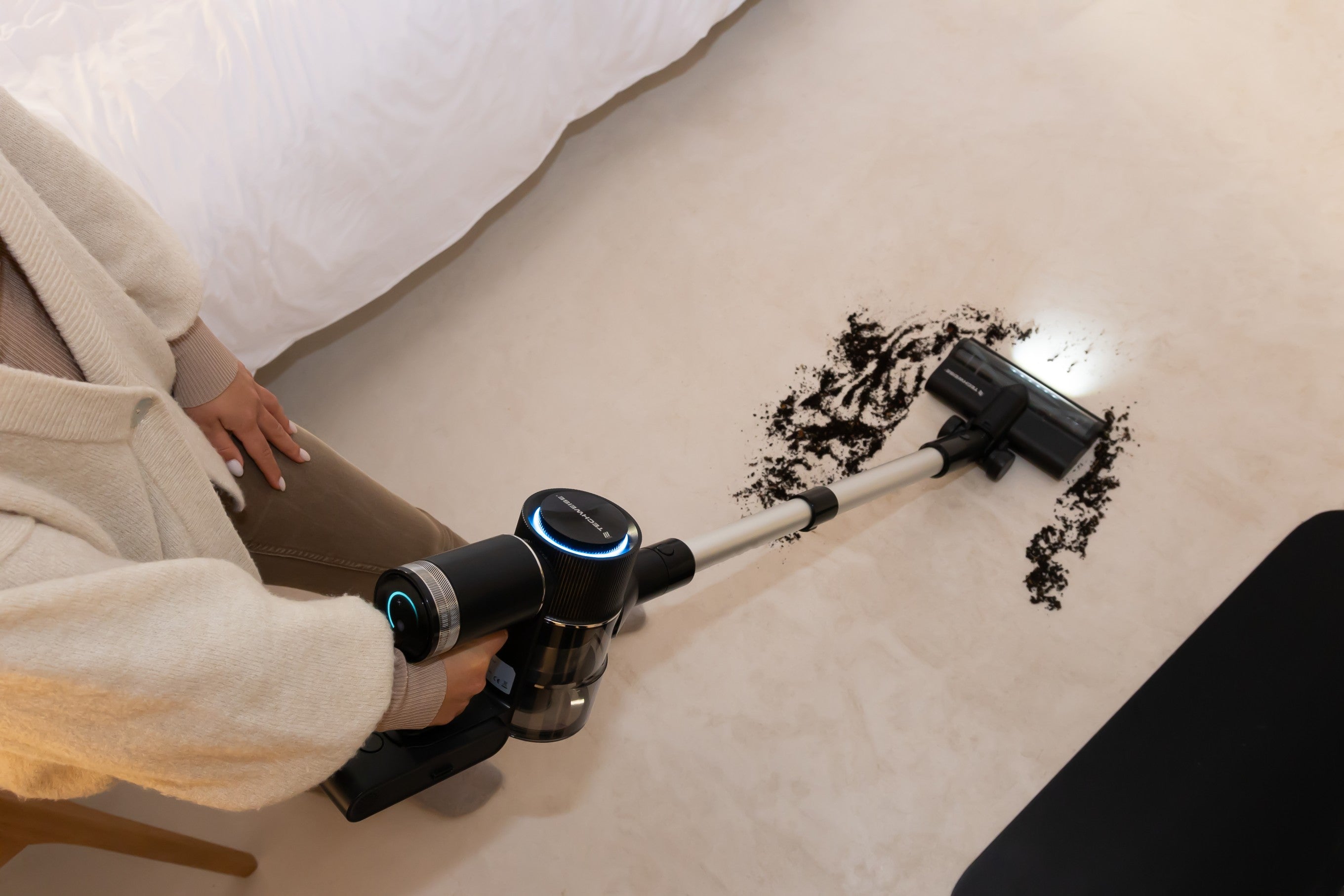 TV1 Draadloze Steelstofzuiger | 90 minuten accuduur