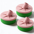 Extra set van 3 schuursponsen voor Roze Limited Edition TS2 Stoomreiniger