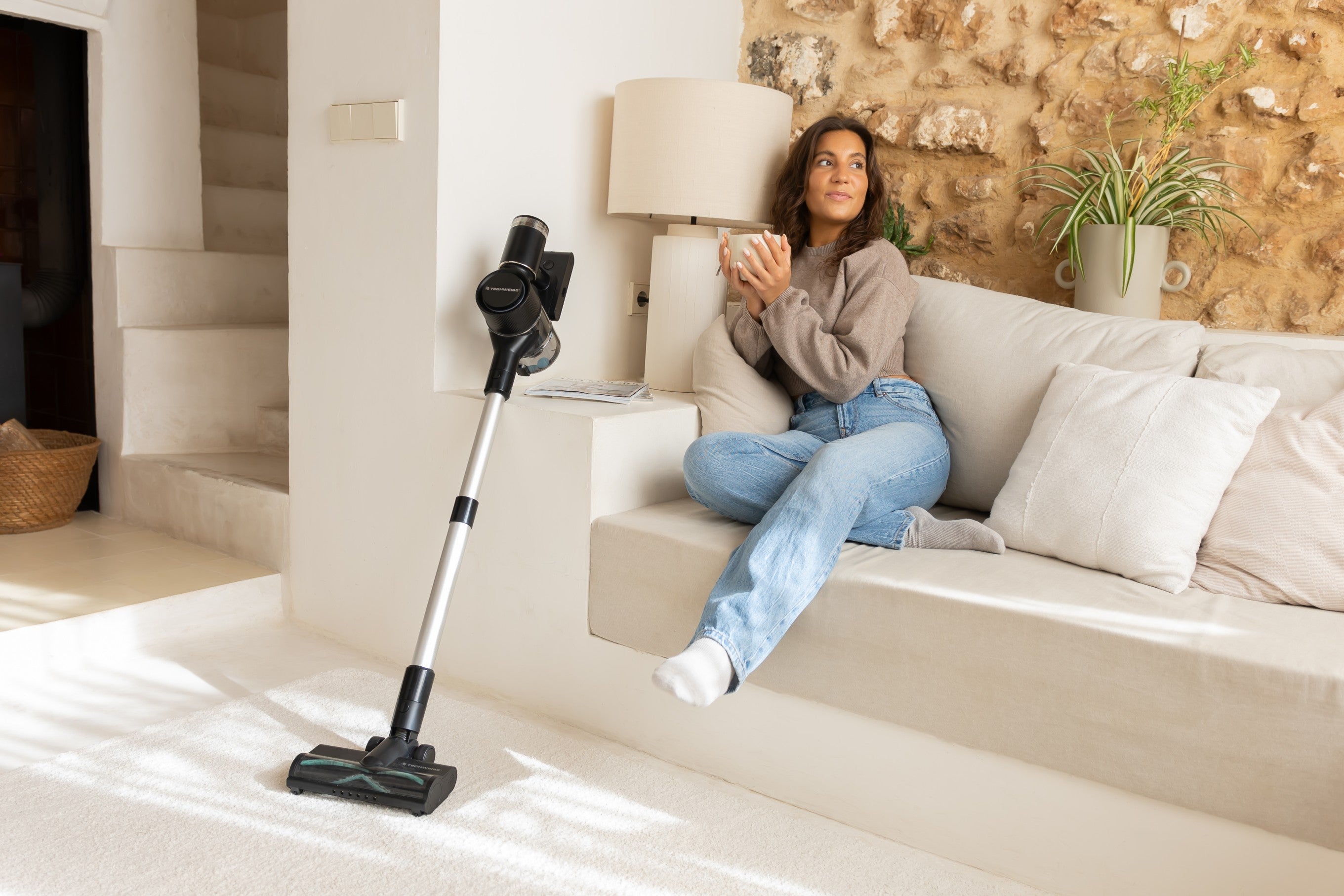 TV1 Draadloze Steelstofzuiger | 90 minuten accuduur