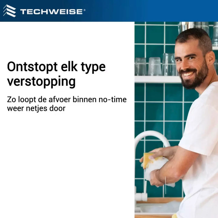 Sewer hose 15V with forward spray jet